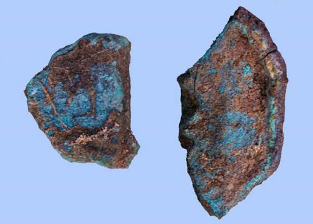 These copper shards were found at the site and are evidence of a large copper-smelting workshop within the military fortress of Tell el Kedwa. (Ministry of Tourism and Antiquities)