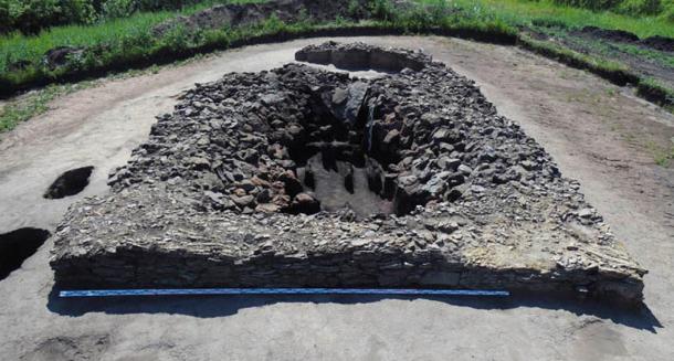 'This crypt was very large, and we spent two seasons excavating it.' 