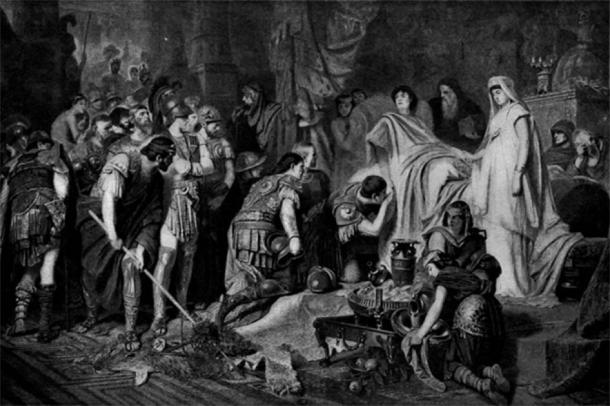 The death of Alexander the Great at Babylon. (Public domain)
