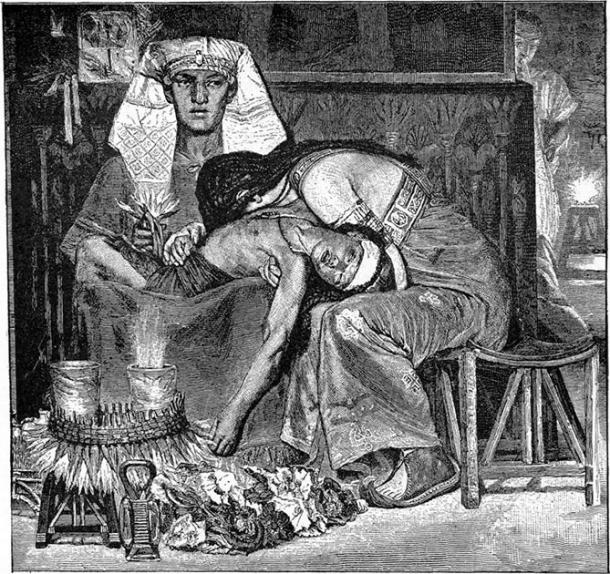 “The Death of the Firstborn” by Charles Foster, 1897, Illustration from the 1897 Bible Pictures and What They Teach Us: Containing 400 Illustrations from the Old and New Testaments: With brief descriptions by Charles Foster. (Public Domain)