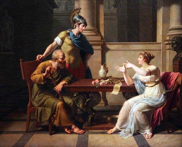 The debate of Socrates and Aspasia 