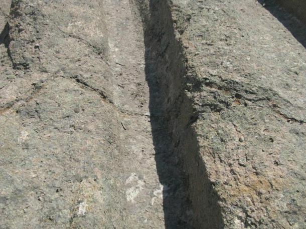 The deep tracks run along the landscape, some reportedly as deep as 3 feet (1 meter). 