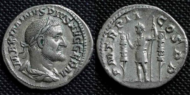 Denarius of Maximinus Thrax struck in Rome in 236 AD. (Johny SYSEL / CC BY-SA 3.0)