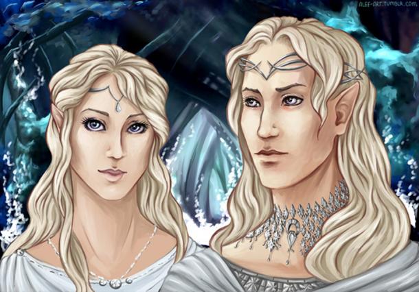 An artist’s depiction of Middle-Earth elves
