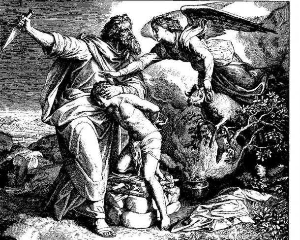 En esta representación de la unión de Isaac por Julius Schnorr von Carolsfeld de 1860, Abraham está a punto de sacrificar a su hijo Isaac a Dios. (Julius Schnorr von Carolsfeld / Dominio público)