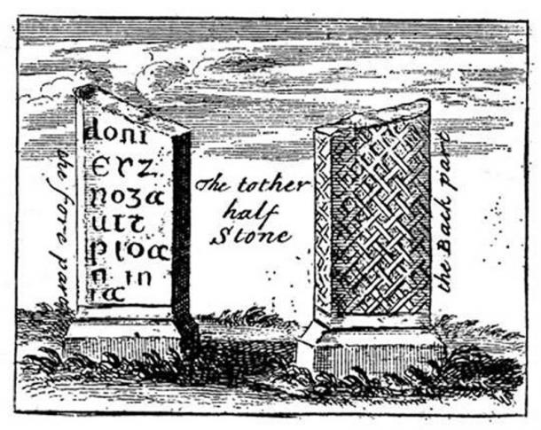 John Norden’s depiction of the stones in 1650 (English Heritage)