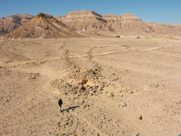 Una cometa del desierto en el Negev, al sur de Israel, fechada entre 8300 y 4500 a. C. (Guy Baroz / CC BY SA 3.0)