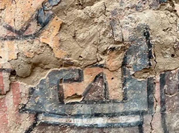 A detail from the Peruvian Huaca Pintada mural. (Sâm Ghavami)