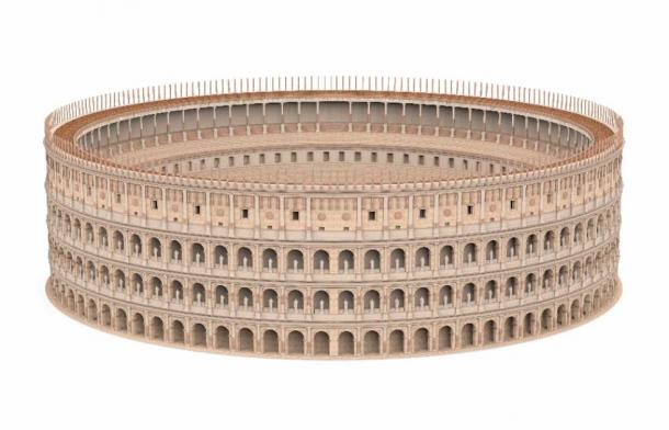A digital reconstruction of the Roman Colosseum alludes to its grandeur in ancient times (nerthuz / Adobe Stock)
