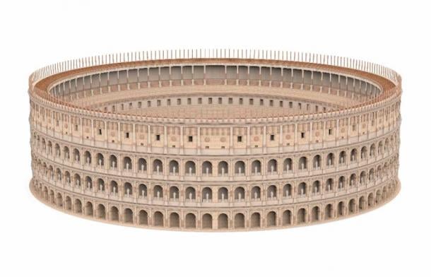 A digital reconstruction of the Roman Colosseum alludes to its grandeur in ancient times (nerthuz / Adobe Stock)
