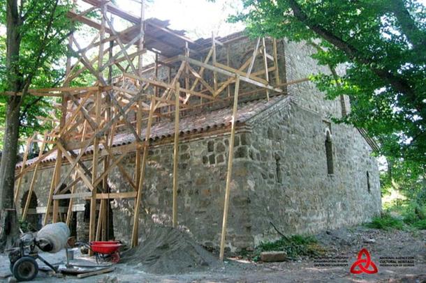 The discovery at the Kalauri village complex was made during ongoing restoration works. (Credit: Cultural Heritage Agency)
