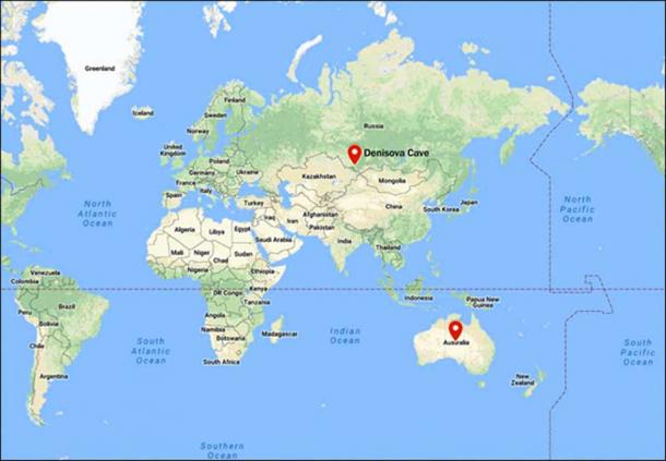 The distance between the Denisova cave and Australia as the crow flies is some 8,500 kilometers. Picture: The Siberian Times