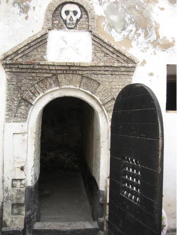 A haunting door leading onto the courtyard, Elmina Castle, Ghana