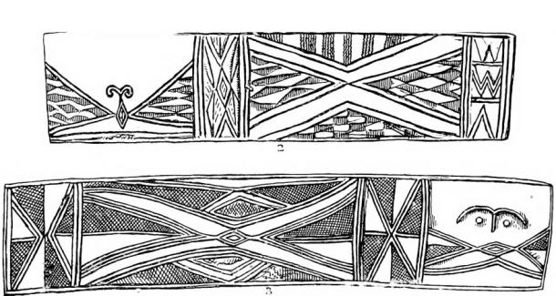 A British Museum drawing of the decorations on one of the drums