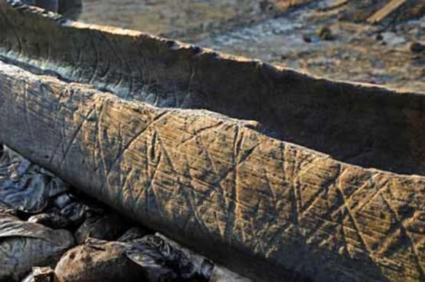 An early Bronze Age log boat was found in 2011 in the ancient channel of a river.