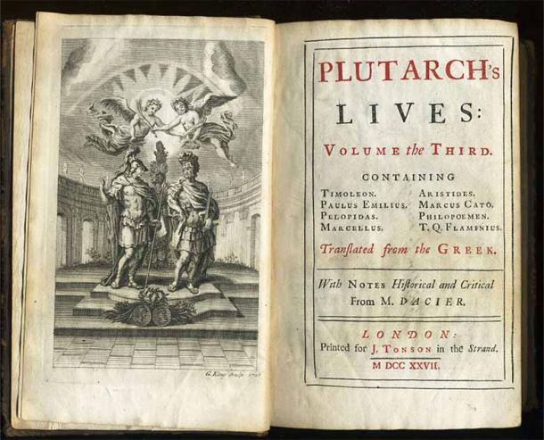 1728 edition of Plutarch’s Parallel Lives. (Public domain)