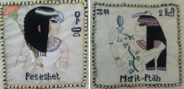 (Left) Peseshet, (Right) Merit Ptah