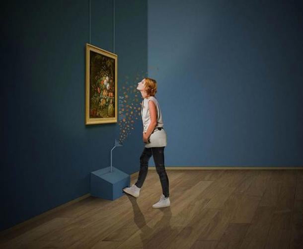 The emerging benefits of smells are already being used in some museum experiences like this one in the Netherlands from 2021. (Mauritshuis Museum)