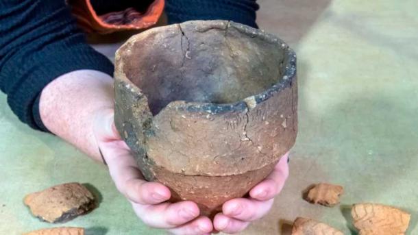 Five empty Bronze Age burial urns were excavated from the Northampton site, suggesting it was a symbolic site. The area was later developed into a Roman ritual center. (Museum of London Archaeology)