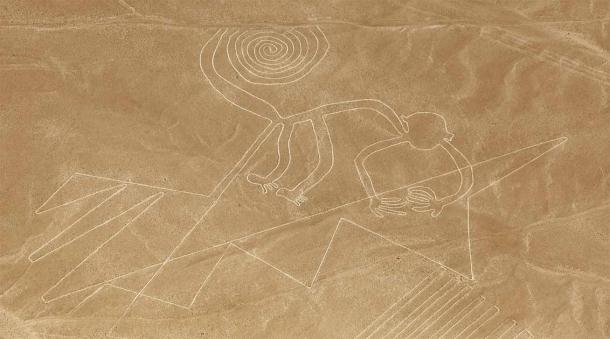 Este enorme geoglifo de mono es uno de los geoglifos más famosos en el muy investigado sitio de Nazca en el desierto peruano. Sin embargo, el geoglifo Tuva del toro siberiano recientemente descubierto es más de 1.000 años más antiguo que el antiguo dibujo lineal de animales del sitio de Nazca. (Daniel Prudek/Adobe Stock)