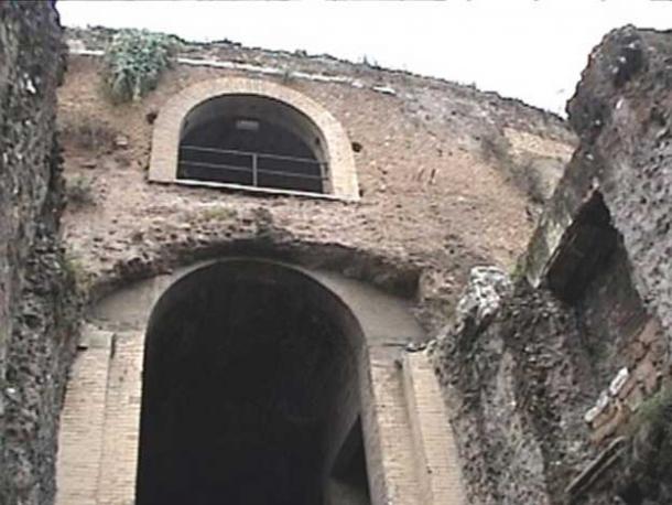 The entryway to the mausoleum of Augustus.