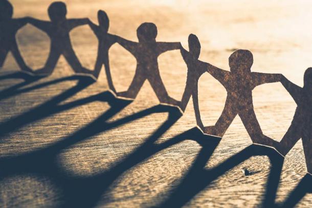 Homo sapiens evolution was clearly cooperative and prosocial and this made us more flexible when sudden change, climatic or otherwise, occurred. (patpitchaya / Adobe Stock)