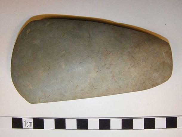 Representative example of a Neolithic axe head.