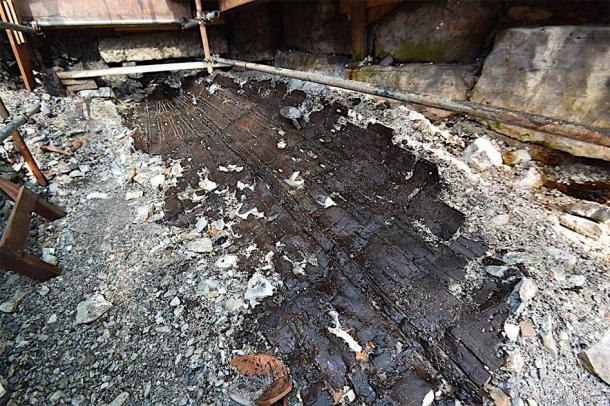 Another shot of the excavated Roman shipwreck. (Grad Poreč)