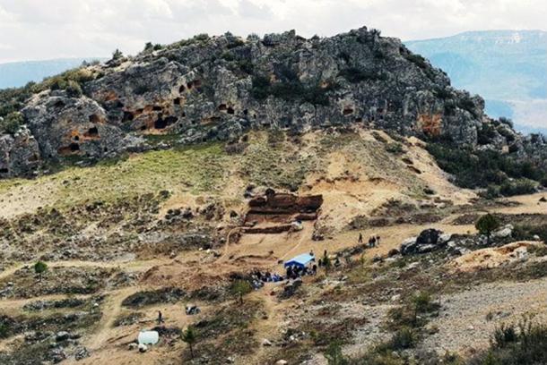 The excavation site in Karaman, Turkey. 