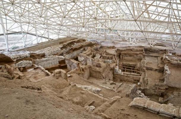The excavations at Çatalhöyük reveal a honeycomb city as visible in this image of the south area excavation back in 2015. (Çatalhöyük Research Project / CC BY-NC-SA 2.0)