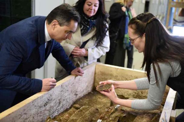 Experts named the 7th-century warrior "Rufus" as the discovery occurred on November 20, known as Rufus Day in Hungary.. (Déri Museum/Hungarian Museums)