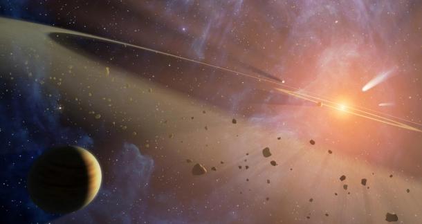 One explanation for the star’s dimming is the break-up of exocomets around the star