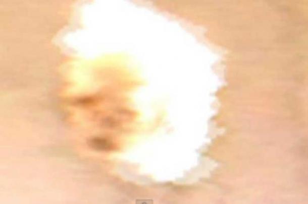 What is said to be the face of a wendigo, captured on video by a group of teens.