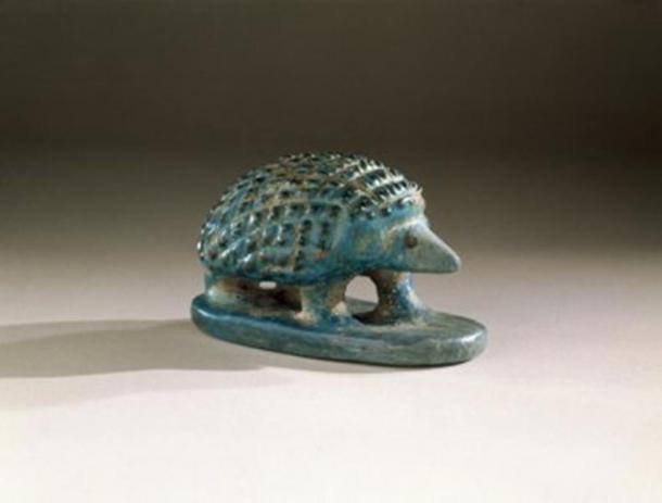 A faience hedgehog from Middle Kingdom Egypt. 