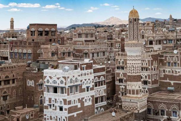 The most famous of Yemen’s skyscrapers are the ones in the capital city of Sana’a shown here. (dinosmichail / Adobe Stock)