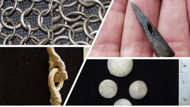 Algunos de los últimos descubrimientos de artefactos de la Expedición Coronado en Arizona, descubiertos recientemente por el investigador independiente Deni Seymour. (Captura de pantalla de YouTube)
