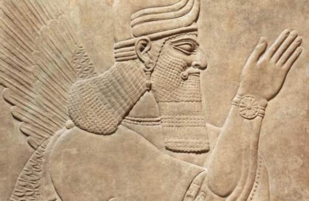 Assyrian relief panel, 883–859 BC. Source: Public Domain / Met Museum