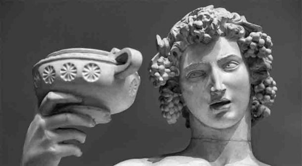 Statue of Dionysus Bacchus.