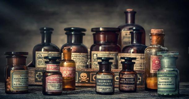 Pharmaceutical poisons. Source: Tryfonov / Adobe Stock.