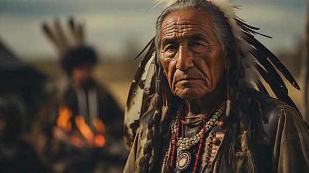 Representational image of a chief of the Blackfoot people, produced with AI. Source: cristian / Adobe Stock