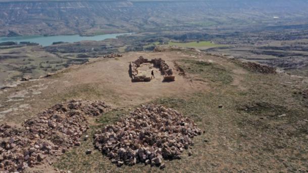 The religious building at the summit of Meryem Ana Mountain.