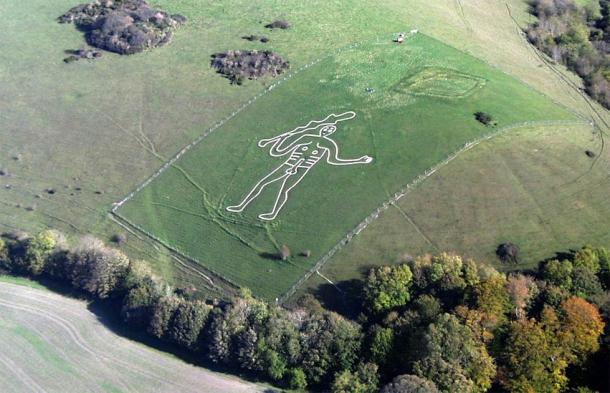 Cerne Abbas Giant chalk figure, in Dorset, England is now believed to be less than 350 years old! Source: PeteHarlow / CC BY-SA 3.0