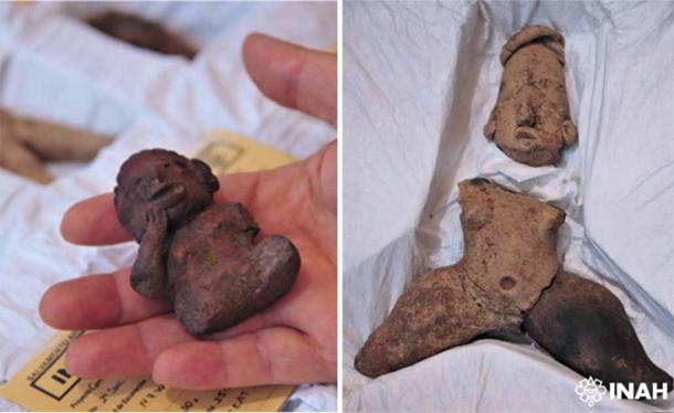 Statuettes recovered from the Chapultepec Forest site, Mexico City. Source: Mauricio Marat / INAH