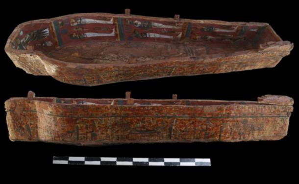One of the painted coffins discovered at Luxor.