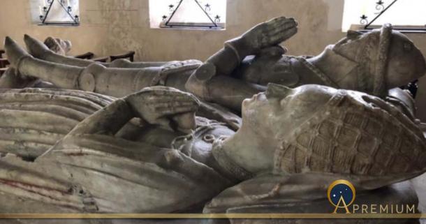 Tomb of Richard de Vere the 11th Earl of Oxford - died 1417 - and his second wife Alice. He commanded the English centre under Henry V at Agincourt, and was involved in the king’s French campaigning. (Image: © Rebecca Batley)