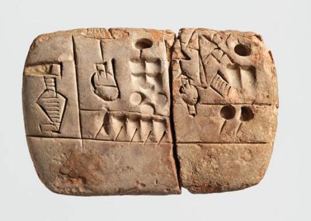 Cuneiform tablet administrative account with entries concerning malt and barley groats