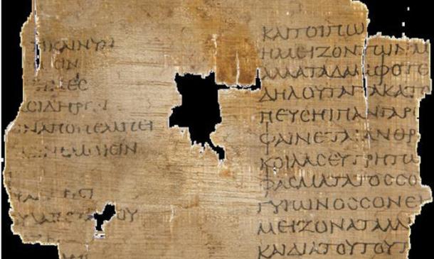 The P. Fouad 218 papyrus fragment with verses by Empedocles.