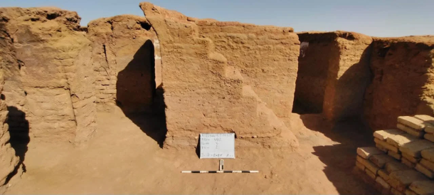 Excavated mudbrick residential quarter at the former Byzantine city known today as Ain al-Sabil, Dakhla Oasis, Egypt. Official excavation photograph released July 2026
