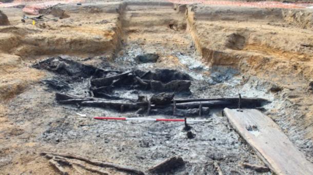 The remains of the 3,500-year-old watering hole were uncovered by archaeologists.