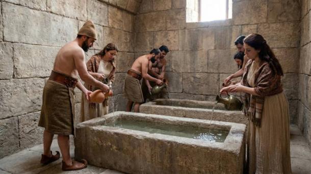 Representation of Hittite hygiene practices.
